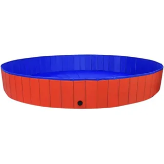 vidaXL Hundepool Faltbar Rot 300x40 cm PVC - Rot