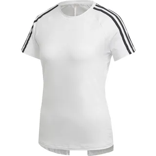 adidas Damen T-Shirt Design 2 Move 3-Streifen, White, XS, DS8723