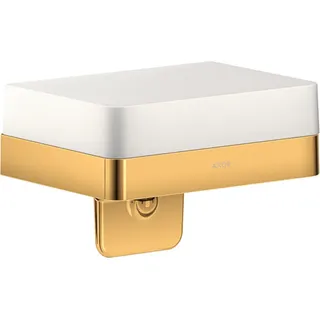 hansgrohe AXOR UNIVERSAL Accessories Flüssigseifenspender mit Ablage, 42819990, Farbe: Polished Gold Optic