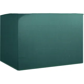 Outsunny Hollywoodschaukel Abdeckung 3 Sitzer 215 x 155 x 150 cm Dunkelgrün | Wasserdicht, Winterfest Schutzhülle für Gartenschaukel, Winddicht UV-Beständig Abdeckplane für Gartenmöbel, Hängesessel