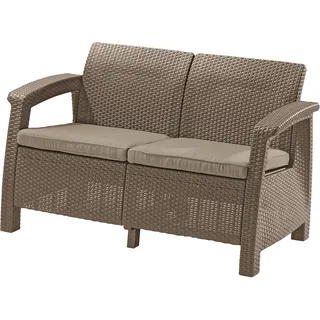 KETER Gartenmöbel-Set Corfu Love Seat Cappuccino – 227644