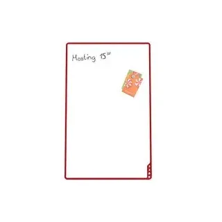 PLAYROOM mobiles Whiteboard Playboard 75,0 x 118,0 cm rot emaillierter Stahl