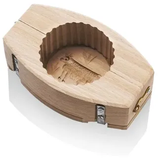 La Bonne Graine BAR103 Butterformer mit Kuhmotiv und gewelltem Rand, aus Holz, 125 g
