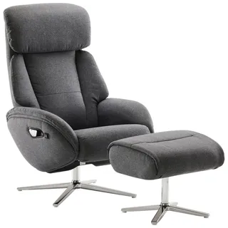 Livetastic Massagesessel-Set , Dunkelgrau , Textil , 76x107x82 cm , Relaxfunktion, Massagefunktion , Wohnzimmer, Sessel, Massagesessel