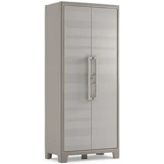 KETER Gulliver Kunststoffschrank / Besenschrank, Utility, beige, 80 x 44 x 182 cm