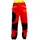 Schnittschutzhose Rot/Schwarz/Gelb Gr XL