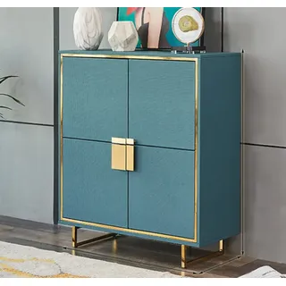 Modern Sideboard Blau Wohnzimmer Kommode Luxus Regale Möbel Neu - Blau