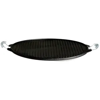 Paella World Grillplatte Ø 38 cm Gusseisen schwarz/weiß/mehrfarbig