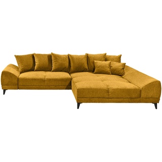 CARRYHOME Ecksofa Gelb - 310x185 cm,