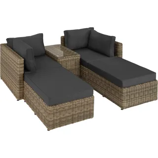 tectake Rattanlounge San Domino,mit Sicherheitsglasplatte,natur , Naturfarben , Kunststoff , Organisch , 72x63 cm , Bilder & Rahmen, Bilder, Leinwandbilder