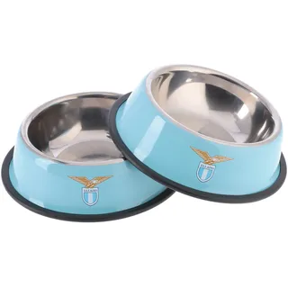 Only4fan SRL – Set mit 2 Schüsseln aus Stahl – SSL Lazio – Offizielles Produkt