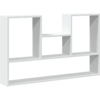 vidaXL Wandregal Weiss 99/15/60 Cm Holzwerkstoff , Weiß , 15x60x99 cm , Wohnzimmer, Regale, Wandregale