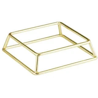 APS 33310 Buffetständer MULTI - Metall, 18 x 18 cm, H: 5 cm, gold, stapelbar