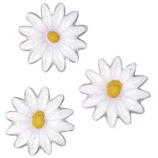 None Wachsmotiv Margeriten 2,5 cm 6 Stück Wachs