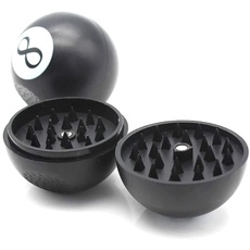 Superbowl Grinder,Ø 56mm, 2 schichtig,mit Magnet, ideal als Küchen Gewürzmühle für Zuhause und unterwegs ... (8 BALL)