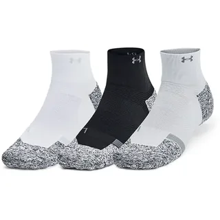 Under Armour Armourdry Pro Kurze Socken 3 Paare - Black / White / Reflective - EU 42 1/2-47