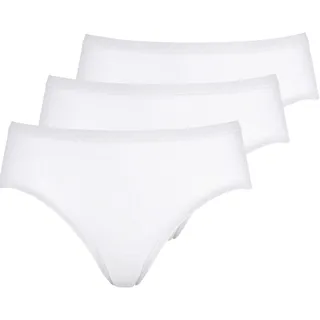 Hipster MEY "2000", Damen, Gr. 40, weiß, Feinripp, Obermaterial: 100% Baumwolle, unifarben, normal, Unterhosen Hipster, ohne auftragende Seitennähte, Topseller