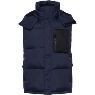 Steppweste SOLID "Steppweste SDCallen", Herren, Gr. S, blau (insignia blau), Obermaterial: 100% Nylon NY., Westen Steppweste