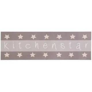 Primaflor Kitchen Star Küchenläufer 45 x 145 cm grau