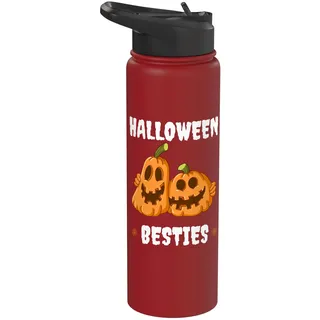 Gruselig, lustig, Halloween, Besties, Freunde, Männer, Frauen, Kinder Stainless Steel Insulated Water Bottle
