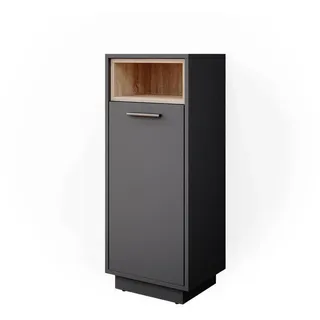 Vicco Midischrank Beatrice Anthrazit 38 x 93 cm, - Dunkelgrau