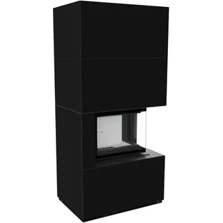 Kratki Floki Box Quarzsinter Schwarz/Abdeckplatte Glas