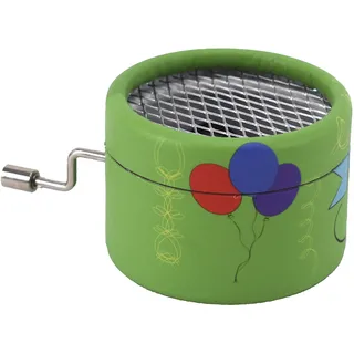 VOGGENREITER Spieluhr 1285 „Happy Birthday“, hochwertige Spieluhr mit Qualitäts-Spielwerk und Handkurbel, robustes und kindgerecht gestaltetes Gehäuse