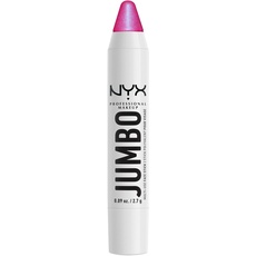 NYX Professional Makeup Schimmernder Highlighter Stift für das Gesicht, Für individuelle Looks und intensive Farbe, mit pflegenden Ölen, Jumbo Highlighting Stick, Farbe: Blueberry Muffin, 1 Stück