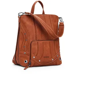 DESIGUAL Pretoria Embro Patch Mini Backpack Braun