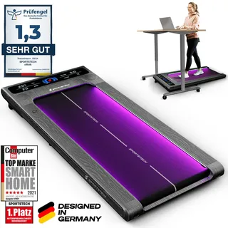 Sportstech Laufband sWalk | LED-Feedback | 1-8 km/h Geschwindigkeit - Grau
