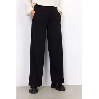 Schlupfhose SOYACONCEPT "SC-SIHAM 48", Damen, Gr. S (36), N-Gr, schwarz (9999 schwarz), Jersey, Obermaterial: 95% Polyester, 5% Elasthan, unifarben, regular fit knöchellang, Hosen Schlupfhose, Materialmix, Topseller
