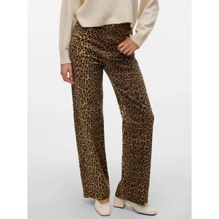 Vero Moda VMTESSA High Waist Weiter Beinschnitt Silber Mink Aop 26/30