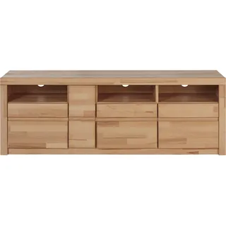 Home Affaire Lowboard HOME AFFAIRE "Silkeborg", beige (kernbuche teilmassiv), B:160cm H:55cm T:35cm, Holz teilmassiv, Sideboards, Lowboard, Breite 160 cm