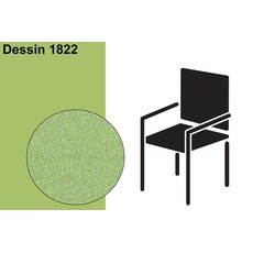 Bild von BEST Selection-Line Stuhlauflage Niederlehner, v. Dessins, Baumwolle/Polyester, 100x50x7cm 1822 - hellgrün