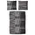 Kelian grafisch Grau 155 x 220 cm + 2 x 80 x 80 cm