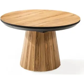 Küchentisch Runder Esstisch Holz Luxus Esszimmertisch Braun Esszimmer - Braun