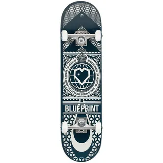 Centrano Blueprint Home Heart Skateboard Komplettboard Mehrfarbig 8"
