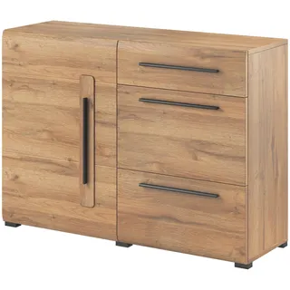 Praktische Kommode mit Schubladen IVA, Eiche Grandson - Braun