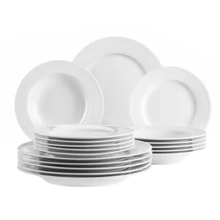 Mäser Arlona Tafelservice 18-tlg. weiß