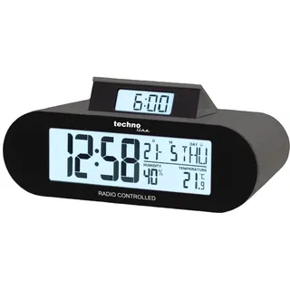 Technoline WT376 digitaler Funkwecker mit Datum, Luftfeuchte- und Temperaturanzeige