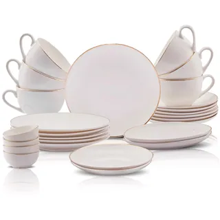 KARACA Elegance Bone Marcelo Frühstücksset 26-tlg. Weiß
