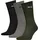Unisex Crew Socken 3er Pack Grün 35-38