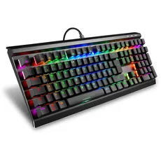 Bild von Skiller SGK40 Black, LEDs RGB, Huano RED, USB, DE (100008558)