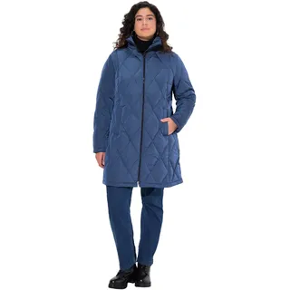 Ulla Popken Damen Spezialist Hyprar Steppmantel Mäntel, Nachtblau, 54-56 EU