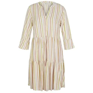 Tom Tailor Printed Babydoll Mini Kleid - Vertical Multicolor Stripe - XL