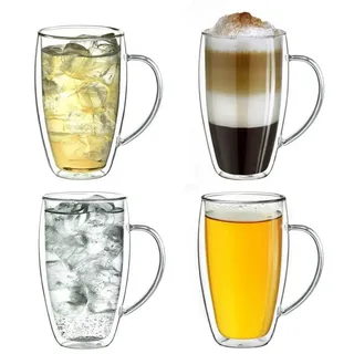 Creano Teeglas doppelwandig 0,25 l 4 St.
