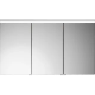 burgbad Lin20 Spiegelschrank LED-Beleuchtung, 3 Türen, mittlerer Tür Anschlag links 1200x700x170mm, SPQK120RF5359, Farbe: Eiche Dekor Rost