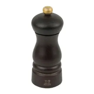 Peugeot Pfeffermühle CLERMONT, 13 cm, Hochwertige Gewürzmühle mit verstellbarem Mahlgrad, Farbe: schokolade