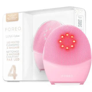 Foreo LUNA 4 plus Gesichtsbürste - Nahinfrarot-Lichttherapie + LED-Rotlichttherapie - Tiefenthermoreinigungs-Gesichtsbehandlung - Anti-Aging-Mikrostrom-Gesichtsgerät - Normale Haut
