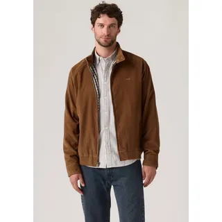 Blouson LEVI'S "BAKER HARRINGTON JACKET BLUES", Herren, Gr. XXL, braun (bison), Web, Obermaterial: 100% Baumwolle, Manschette, Jacken Blouson